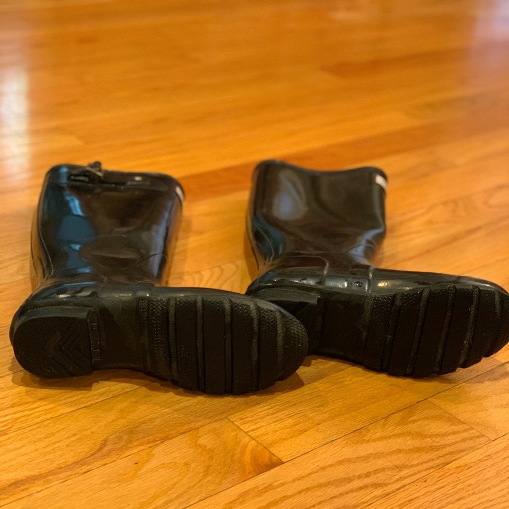 Tall Black Hunter Rain Boots - Picture 3 of 4